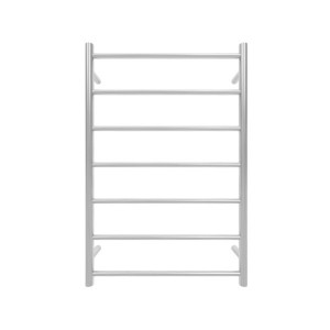 Commercial Round 7 Bars Heated Towel Rail-Brushed Nickel